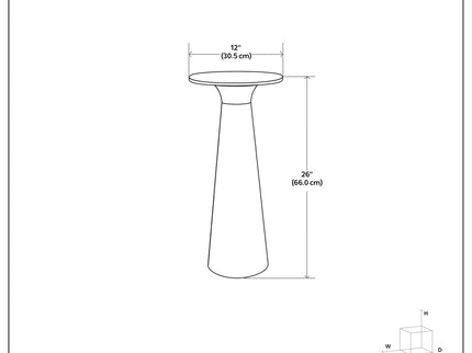 Nicollette - Side Table - Antique Brass
