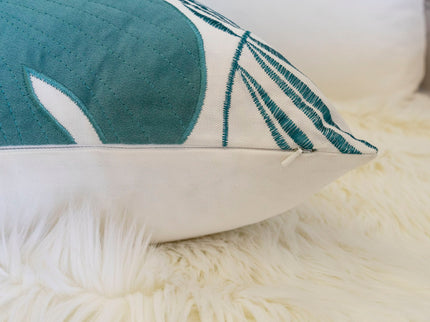 Autumn Vibes Leaf Accent Pillow