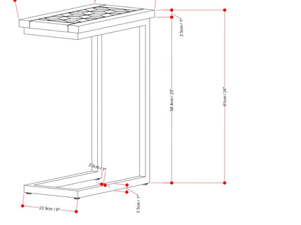 Skyler - C Side Handcrafted Table