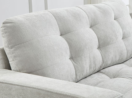 Modern Sectional Sofa U-Shaped With Movable Ottomans, tooth Speakers, LED Lights And Modular Storage