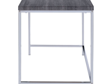 Rectangular Writing Desk, Compact Size For Home Office - Gray