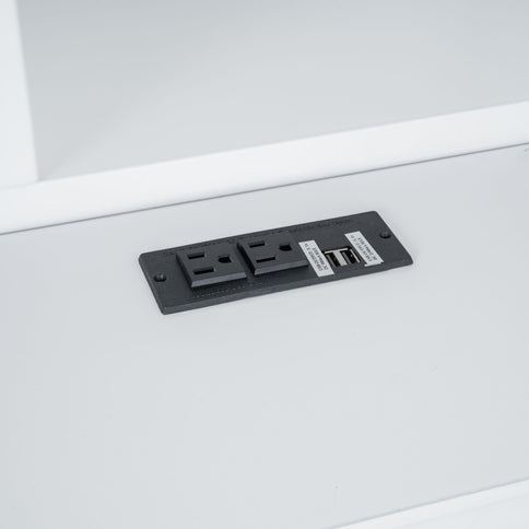 Platform Bed With Multi Storage Headboard, USB And Drawers