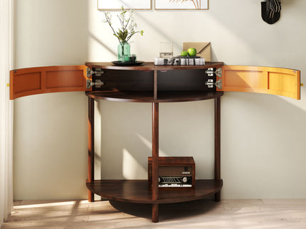 Demi Lune - Console Table With 2 Storage Drawers