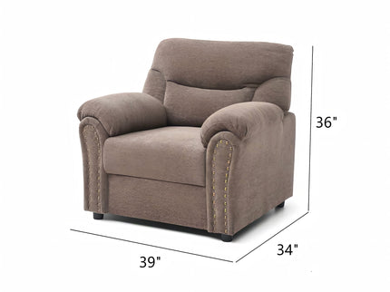 Hamilton - Chair With Hand Applied Nailhead Trim And Pillow Top Arm Cushions