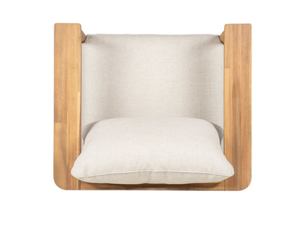 Terassi - Outdoor Lounge Chair (Set of 2) With Cushions - Beige / Light Teak