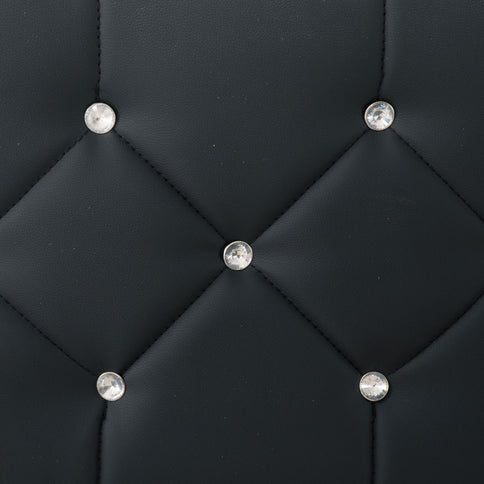 Platform Bed Frame With Adjustable Upholstered Headboard, RGB LED Lights, No Box Spring Needed