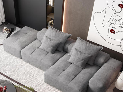 Modern Oversized Diy Combination Modular Sectional Sofa With Pillows