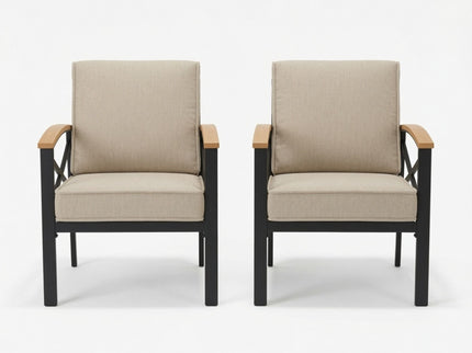 Outdoor Patio Armchair, All Weather (Set of 2)