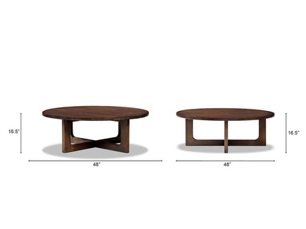 Pino - Round Coffee Table - Brown