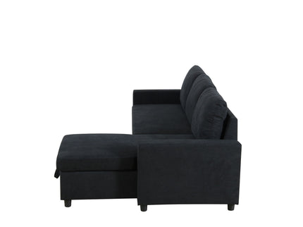 L - Shaped Convertible Sofa Bed With Storage Chaise