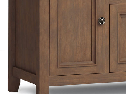 Amherst - Wide TV Media Stand - Rustic Natural Aged Brown