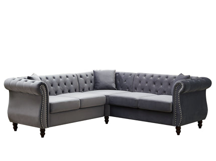 Streamline Modern L-Shaped Corner Sofa