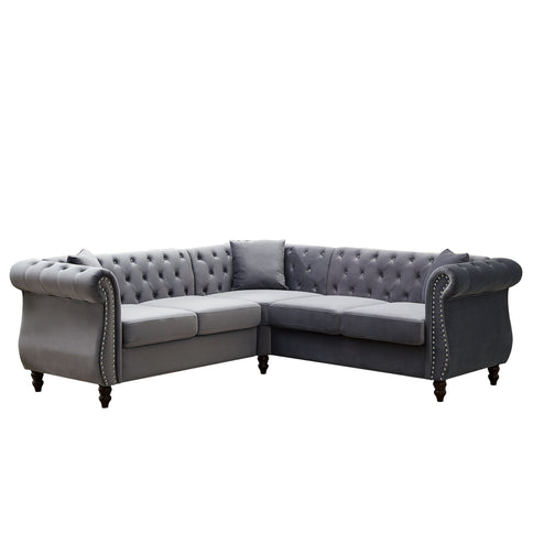 Streamline Modern L-Shaped Corner Sofa