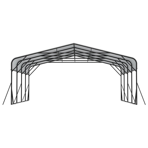 Heavy Duty Carport, All Weather Shelter - Black