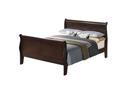 Louis Phillipe - Panel Sleigh Bed
