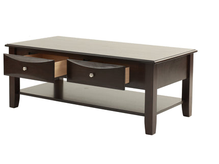 Table Set With Drawers And Open Shelf Storage