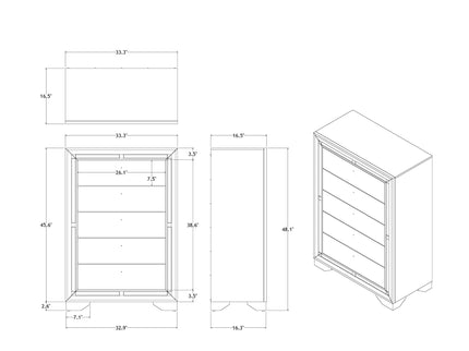 Chloe - Chest - Gemstone Silver