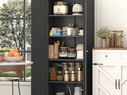 Adjustable 2 Door Storage Cabinet With Adjustable Shelves