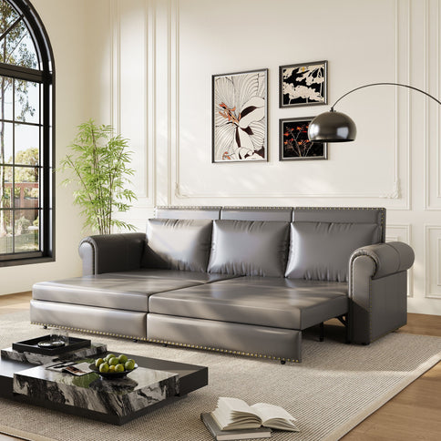 Chesterfield Sofa & Pull Out Bed