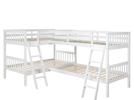 L Shaped Bunk Bed With Ladder