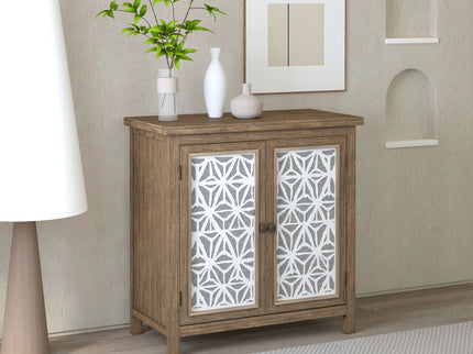 Storage Cabinet, Organizer - Brown Antique White