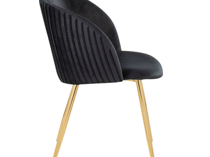 Fran - Pleated Waves Contemporary Chair (Set of 2)