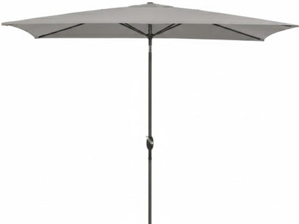 Rectangular Patio Umbrella With Crank Tilt, Polyester UV-Resistant Canopy