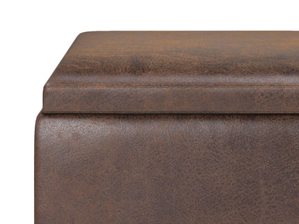 Owen - Tray Top Small Coffee Table Upholstered Storage Ottoman