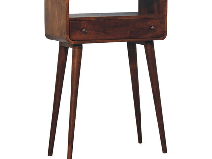 Curved Chestnut Console Table