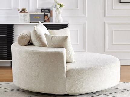 Swivel Chair With Rotating Base For Living Room