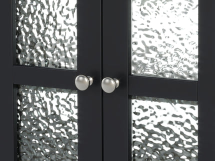 Bathroom Vanity With Ceramic Sink, Adjustable & Open Shelf