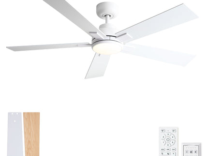 Reversible Motor Integrated LED Dimmable Ceiling Fan With Light