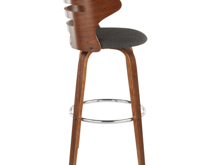 Cosini - Mid Century Modern Fixed Height Barstool With Swivel (Set of 2)