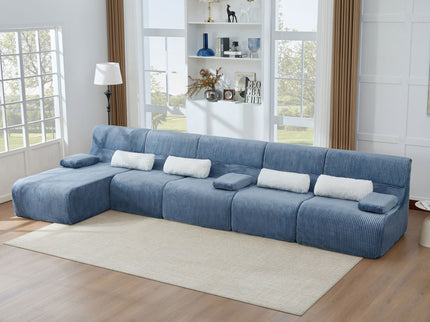 Oversized Sectional Sofa, Living Room Seating With Modular Design