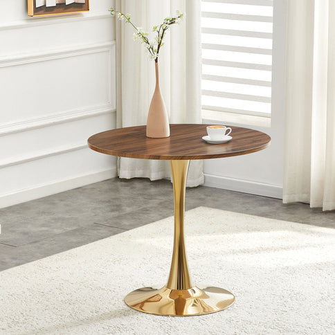 Round Dining Table With Thickened Top For Kitchen