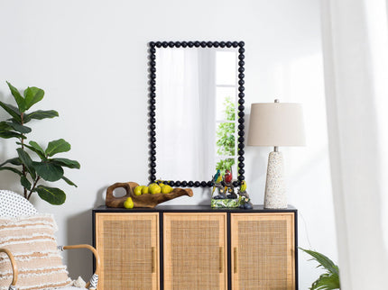 Rectangle Mirror, Wall Mirror For Living Room Bedroom Entryway - Black