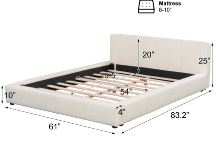 Stylish Upholstered Bed With Birch Wood Frame