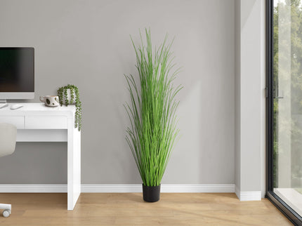 47" Tall, Artificial Plant, Grass Tree, Indoor, Faux, Fake, Floor, Greenery, Potted, Real Touch, Decorative - Green / Black