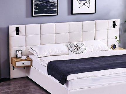 Upholstered Hydraulic Platform Bed With Storage Shelves, Reading Lamps, USB Port