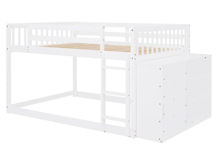 Bunk Bed With 4 Drawers And 3 Shelves