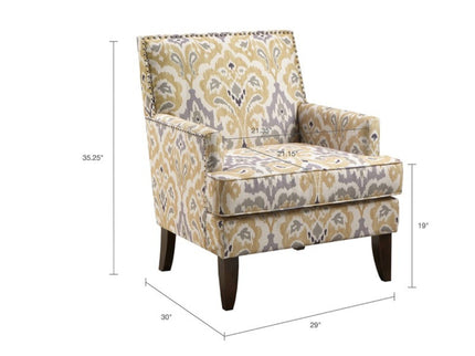 Colton - Track Arm Club Chair With Nailhead Trim
