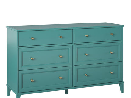 Monticello - 6 Drawer Dresser - Green