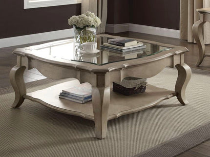 Chelmsford - Clear Glass Coffee Table - Taupe