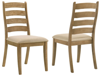 Sammy - Dining Side Chair (Set of 2) - Brown / Beige