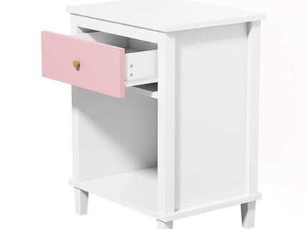 Nightstand With 1 Drawer 1 Shelf