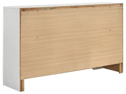 Modern Bedroom Set With Upholstered Headboard And Textured Storage