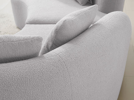 Curved 4 Seater Full Compression Sponge Sofa