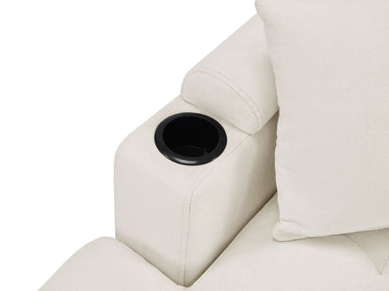 U Shaped Sectional Sofa, Corner Living Room Couch With Built In Cup Holders, Storage, USB Ports