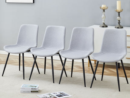 Modern Medieval Style Restaurant Cushioned Chairs With Suede Backrests