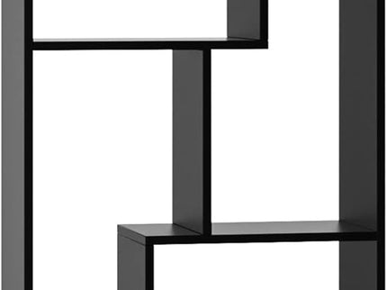 Asymmetrical Display Shelf & Bookcase, 5 Tier